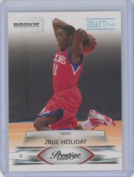 2009 Prestige Jrue Holiday Draft Picks Rookie Card Numbered /999