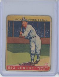 1933 Goudey Leon Goslin