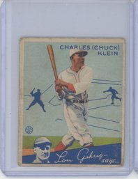 1934 Goudey Charles Chuck Klein