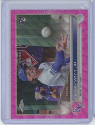 2022 Topps Chrome Bobby Witt Jr Pink Refractor Rookie Debut