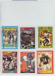 6 Card Walter Payton Lot