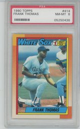 1990 Topps Frank Thomas Rookie PSA 8