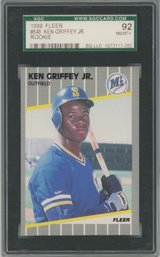 1989 Fleer Ken Griffey Jr Rookie SGC 92 MINT