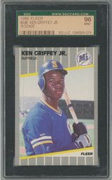 1989 Fleer Ken Griffey Jr Rookie SGC 96 MINT