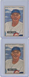 Lot Of 2 1951 Bowman Frank Frisch