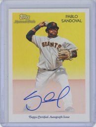 2010 Topps National Chicle Pablo Sandoval Auto