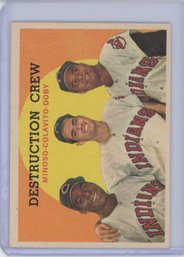 1959 Topps Destruction Crew Minoso Colavito Toby Indians