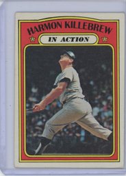 1972 Topps Harmon Killebrew In Action