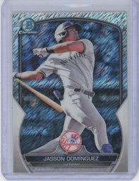 2023 Bowman Chrome Jasson Dominguez Refractor Prospect Card