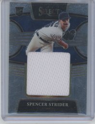 2022 Select Spencer Strider Rookie Jumbo Jersey Card