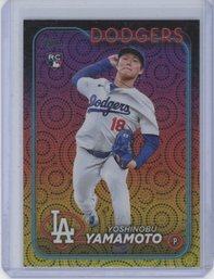 2023 Topps Yoshinobu Yamamoto Rookie Foil Variation