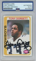 1978 Topps Tony Dorsett Rookie PSA DNA Auto