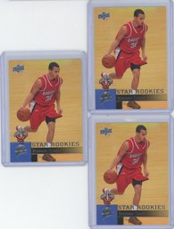 Lot Of 3 2009 Upper Deck STEPHEN CURRY Rookie