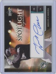 2006 Upper Deck Ovation Miguel Cabrera Spotlight Signatures Auto