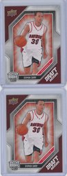 Pair Of 2009 Upper Deck Draft Edition STEPHEN CURRY Rookies