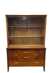 Mid Century Glass Hutch By Drexel