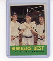 1963 Topps Bombers Best Mickey Mantle