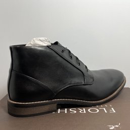 Florsheim Men's Hanlan Chukka 178643-001 Black Leather Boots Size 12M Plain Toe