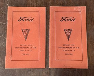 2 Ford Details And Specifications Of The Ford V-8 Car For 1934