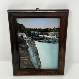 Vintage Niagara Falls New York Reverse Painted Souvenir Travel Art Painting