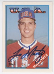 1988 Topps Traded Tino Martinez Rookie Signed
