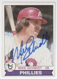 1979 Topps Mike Schmidt Signed