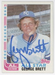 1982 Topps George Brett All Star Signed