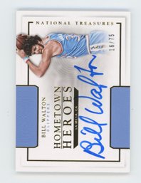 2015 National Treasures Bill Walton On Card Auto #/75