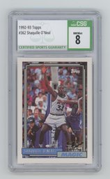 1992 Topps Shaquille O'neal Rookie CSG 8