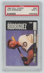 1994 Collectors Choice Alex Rodriguez Rookie PSA 9