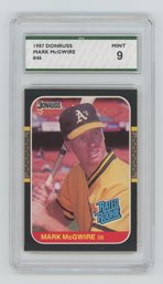 1987 Donruss Mark McGwire Rated Rookie SPA 9