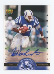 2005 Upper Deck Legends Joe Washington Autograph