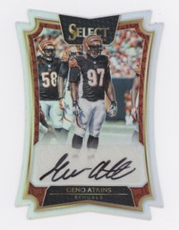 2016 Select Geno Atkins Silver Prizm Die Cut Autograph #/99