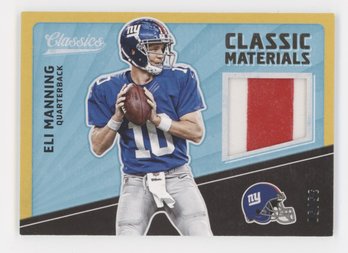 2017 Classics Eli Manning Pinstripe Game Worn Relic #/50