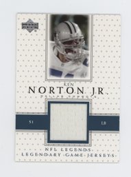 2000 Upper Deck Legends Ken Norton Jr. Game Worn Relic