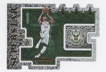 2021 Contenders Superstar Giannis Antetokounmpo Die Cut Insert