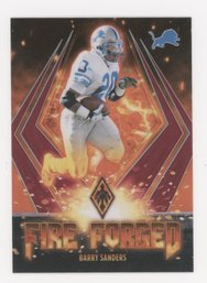 2021 Phoenix Fire Forged Barry Sanders Prizm #/199