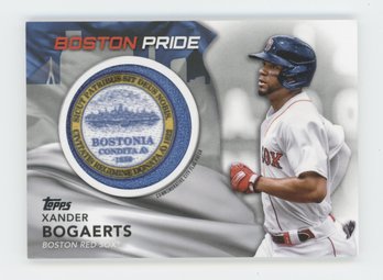 2022 Topps Boston Pride Xander Bogaerts Commemorative City Flag Patch