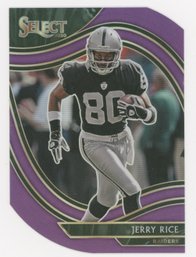 2020 Select Field Level Purple Prizm Jerry Rice Die Cut