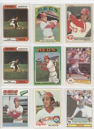 Lot Of (9) Pre 1983 Dave Concepcion Cards