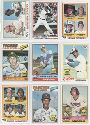 Lot Of (9) 1970s Baseball Rookies And Stars