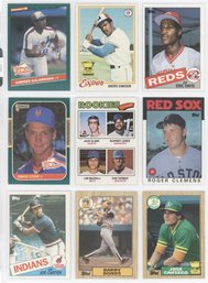 Lot Of (9) 1970s-80s Baseball Rookies And Stars