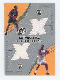 2002 SPX Paul Pierce And Antoine Walker Dual Game Worn Relic