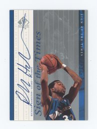 1999 SP Sign Of The Times Richard Hamilton On Card Auto