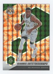 2020 Mosaic Giannis Antetokounmpo Orange Reactive Prizm