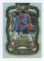 2021 Select Company Giannis Antetokounmpo Silver Prizm