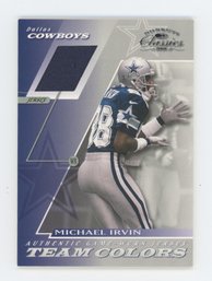 2001 Classics Michael Irvin Game Worn Relic