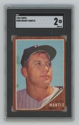 1962 Topps Mickey Mantle SGC 2