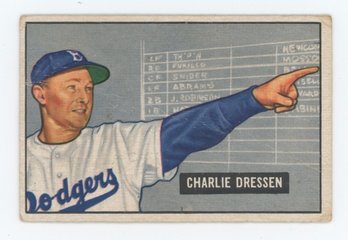 1951 Bowman Charlie Dressen