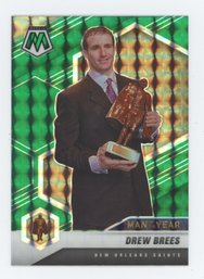 2021 Mosaic Drew Brees Green Prizm Man Of The Year